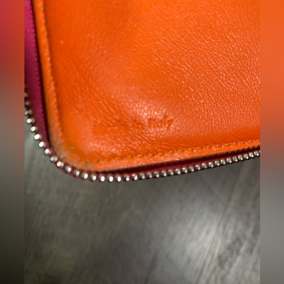 CELINE Zip Around Pink Leather Wallet - Picture 6 of 12